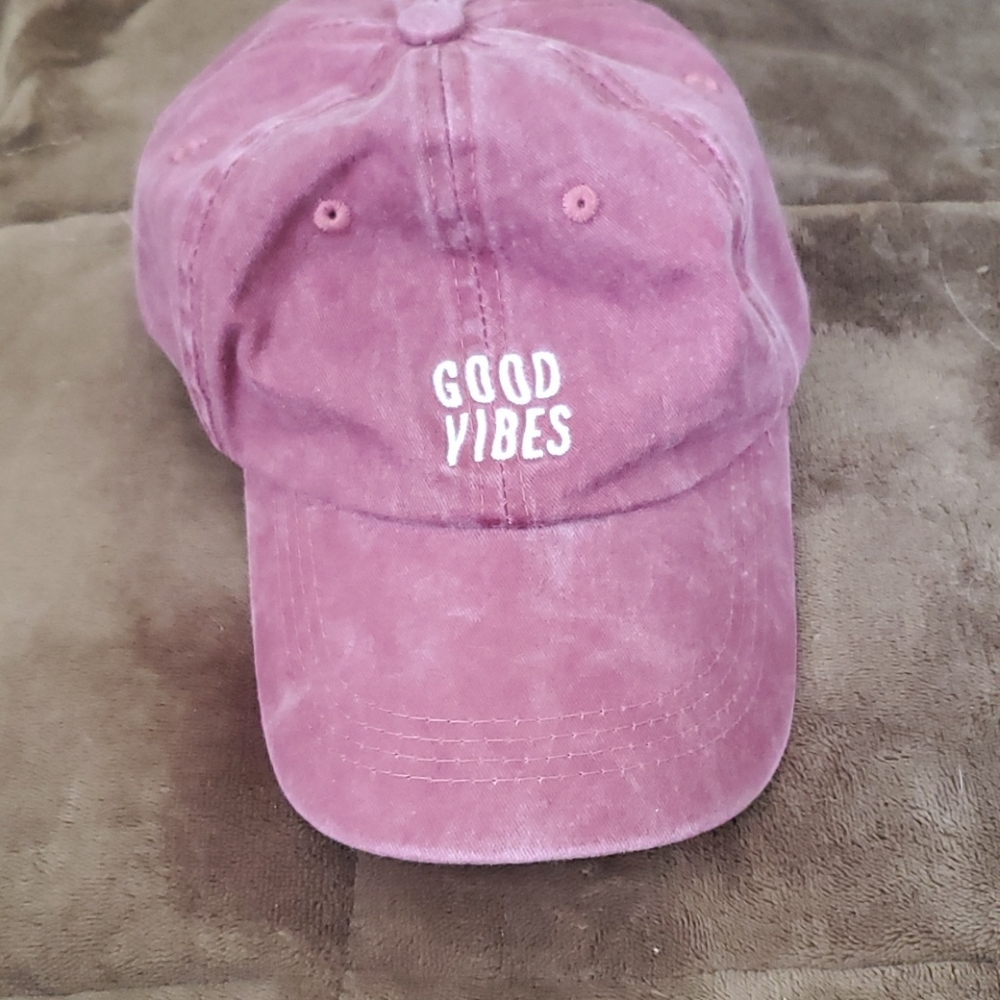 Good Vibes vintage style cap
